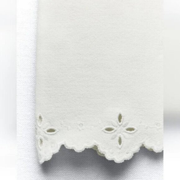 ZARA EMBROIDERED STRETCH KNIT SKIRT - Picture 5 of 5